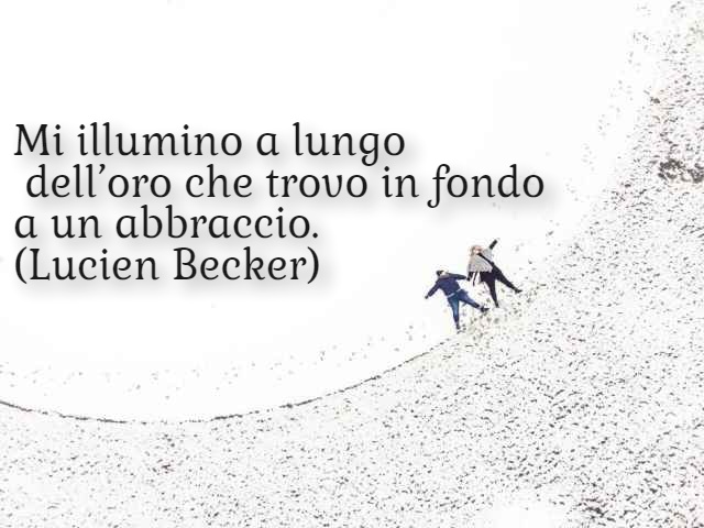 frasi abbraccio