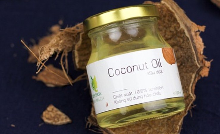 olio di cocco in barattolo