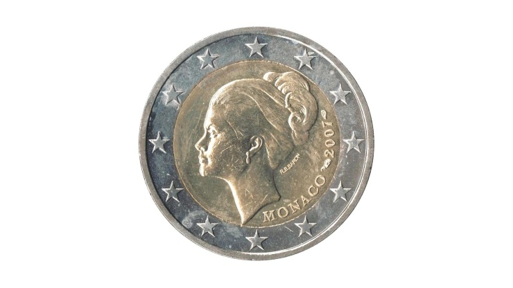 2 Euro con Grace Kelly