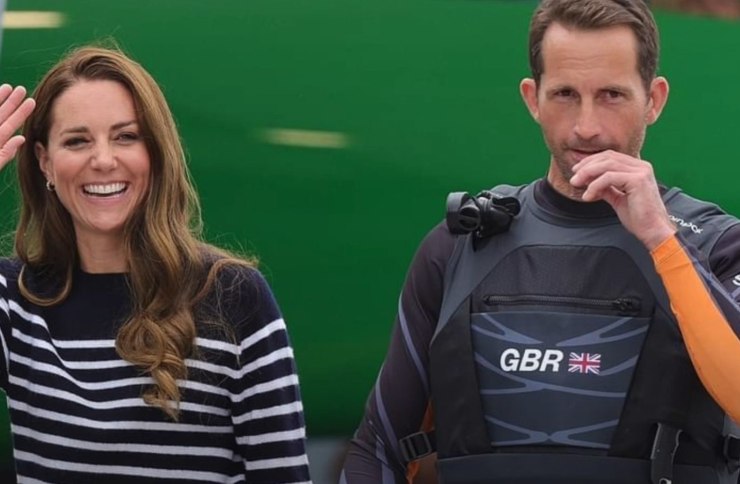 Kate Middleton e Ben Ainslie (HDI CHANNEL - youtube screenshot) - www.aforismicitazioni.it