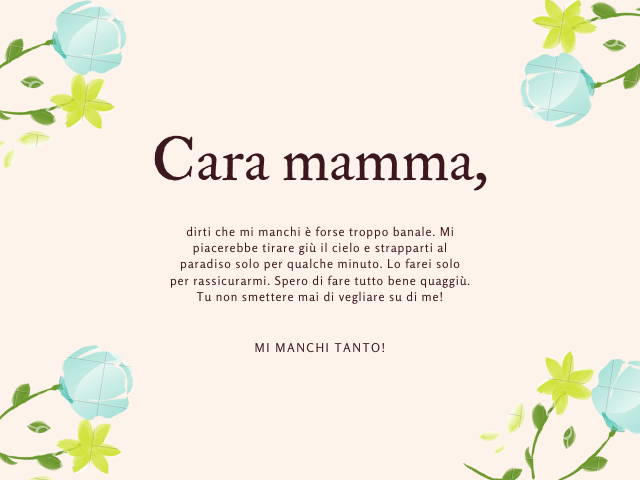 Lettera Alla Mamma 50 Lettere Dolcissime Da Dedicare Alla Propria Madre