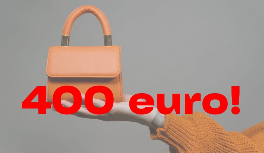 400 euro e borsetta