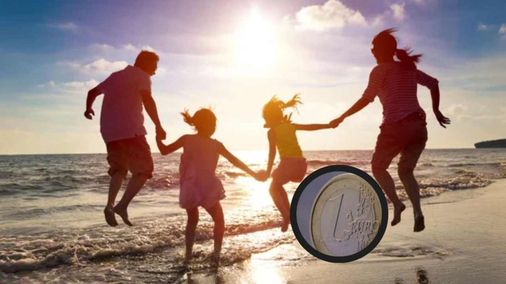 Famiglia felice e 1 euro
