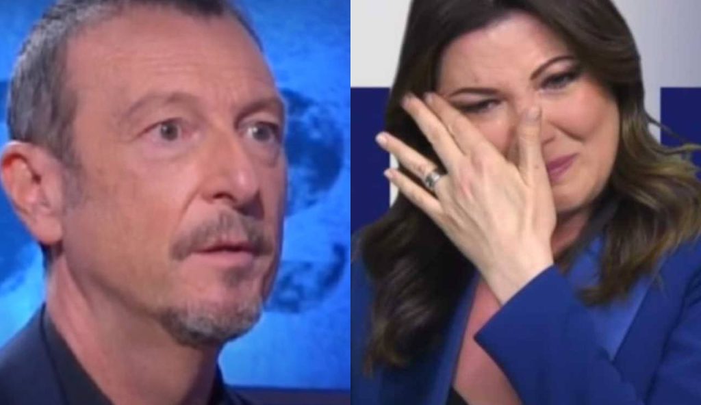 Amadeus e Giovanna Civitillo (ItaliaGossipTV- News cronaca - youtube screenshot) - www.aforismicitazioni.it