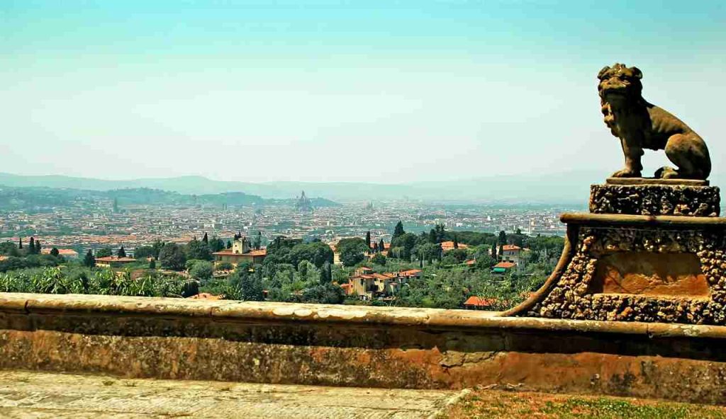Villa Gamberaia costone panorama