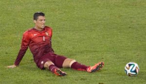 Cristiano Ronaldo con la nazionale (Depositphotos foto) - www.aforismicitazioni.it